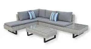 Pineto jasnoszary - Komplet mebli ogrodowych