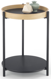 Ława Rolo czarna 45cm