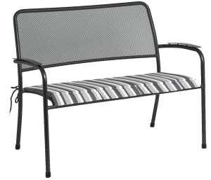 Portofino grafit - węgiel - Ławka 115cm