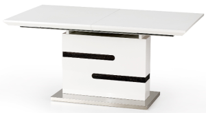 Stół Monaco biało-popielaty 160-220cm x 90cm